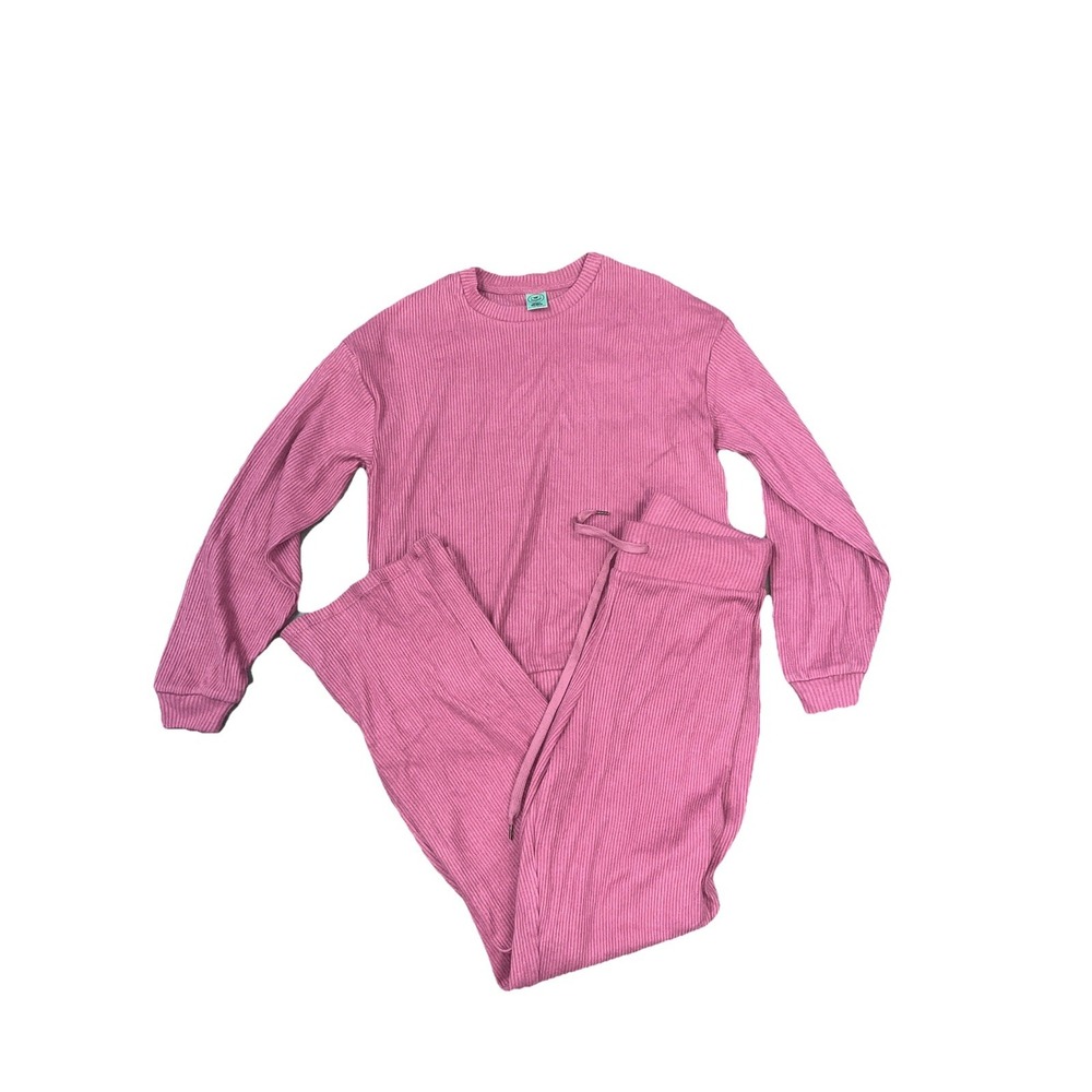 Honeydew‎ Super Soft 2PC Rib Lounge Set Top & Bottom Size M Pink